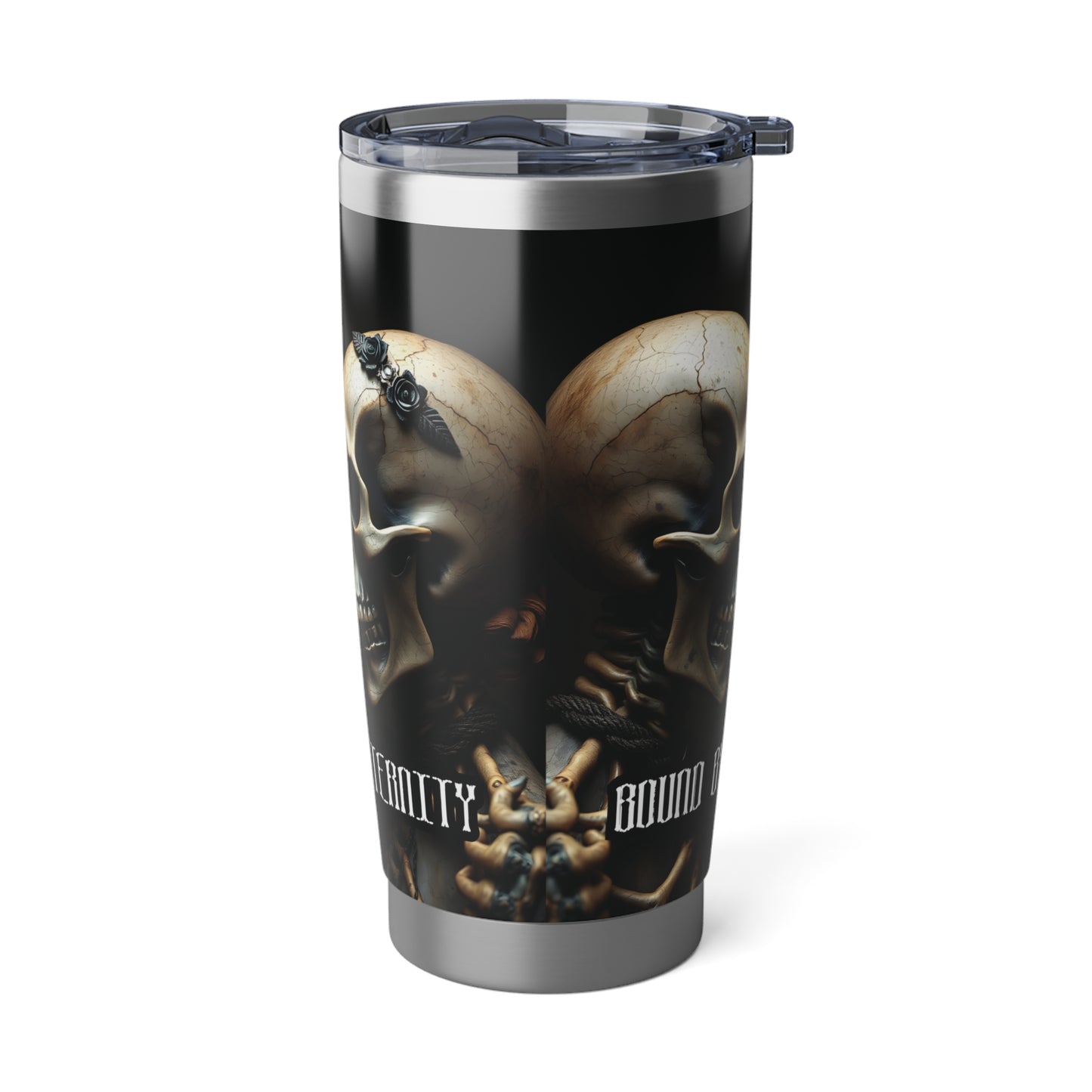 Bound by Eternity Gothic Skeleton Love Tumbler The Abyss Collection Winter 2024