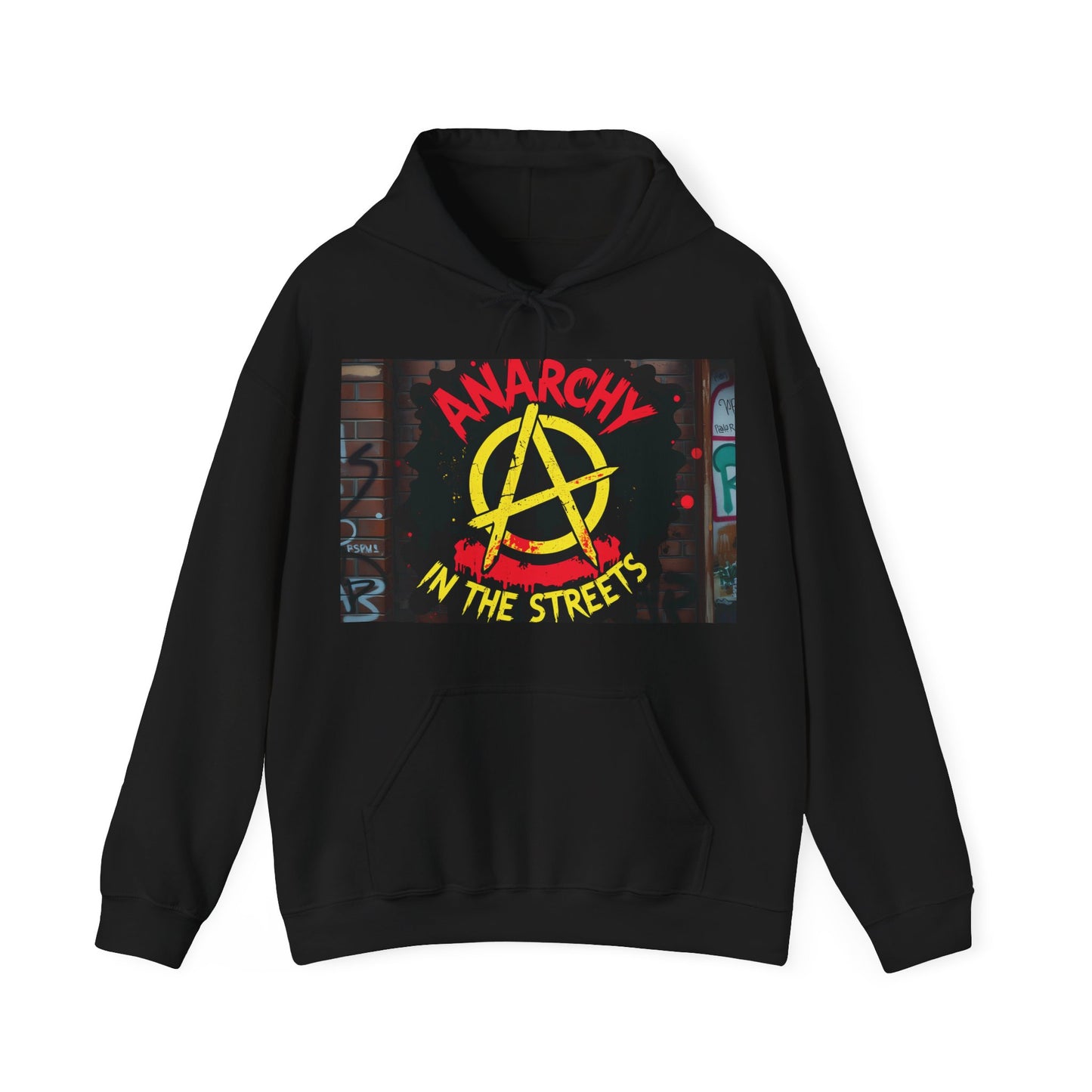 Anarchy in the Streets - Bold Punk-Inspired Unisex Hoodie