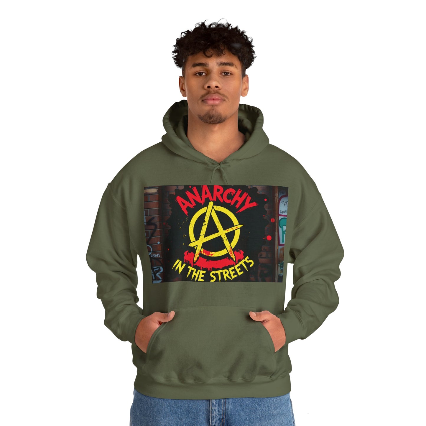 Anarchy in the Streets - Bold Punk-Inspired Unisex Hoodie