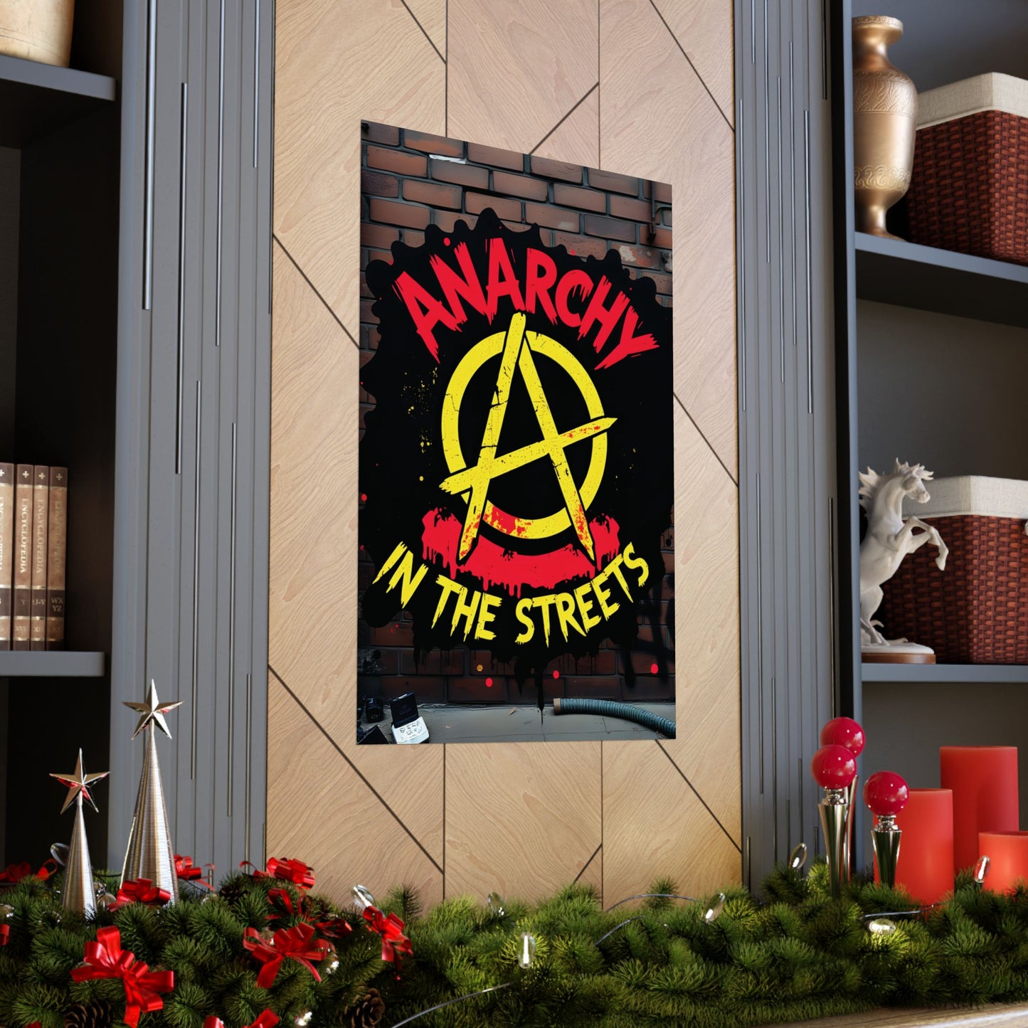 Anarchy in the Streets - Bold Graffiti-Inspired Matte Poster