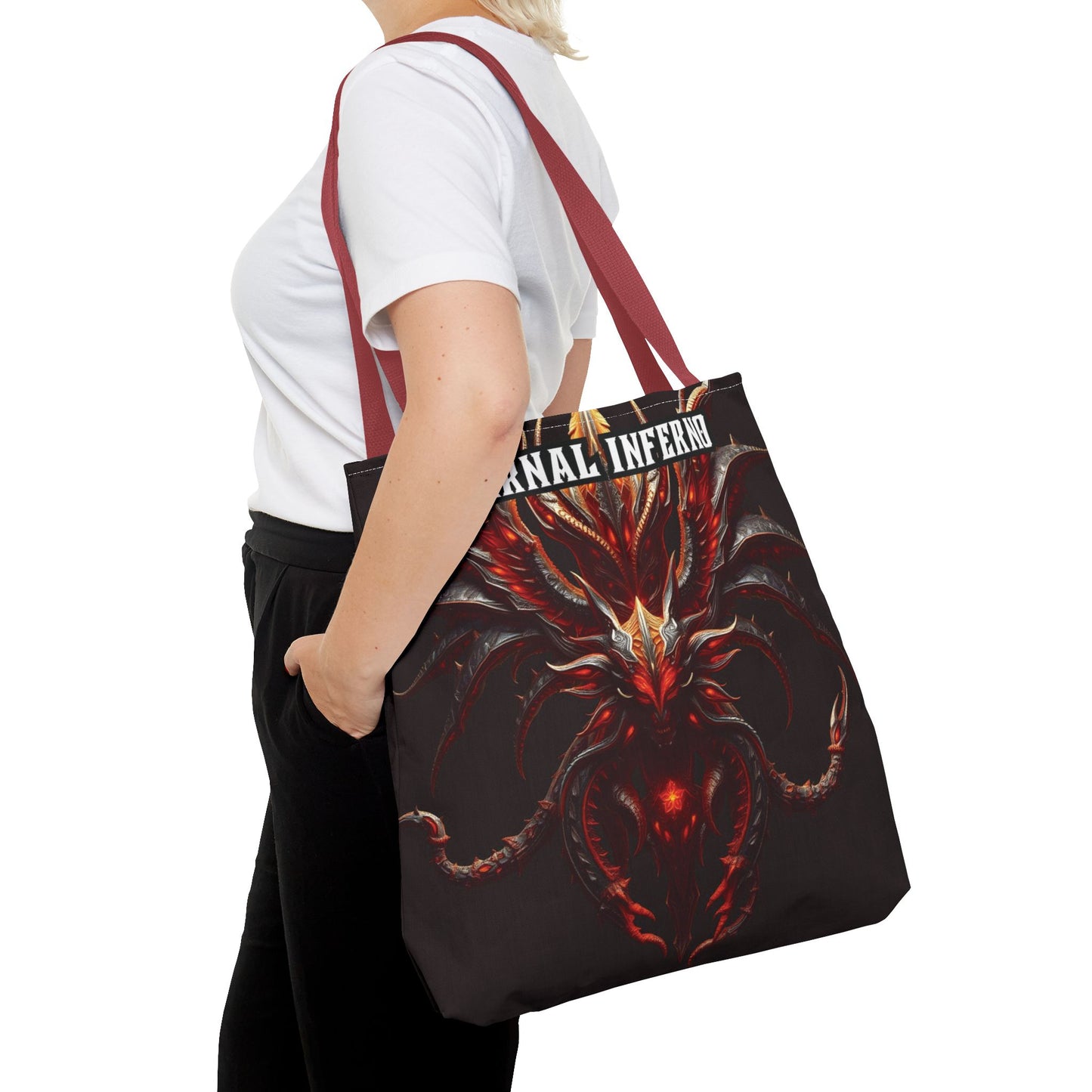 Eternal Inferno - Gothic Fantasy Tote Bag | Gothic Tote Bag