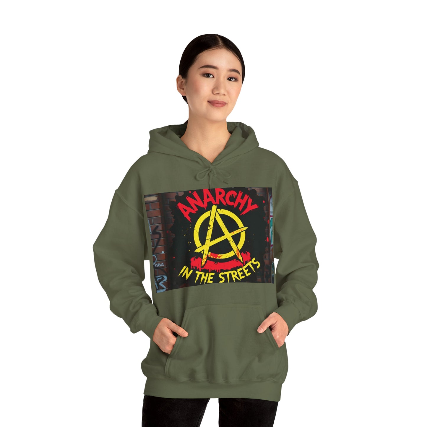 Anarchy in the Streets - Bold Punk-Inspired Unisex Hoodie