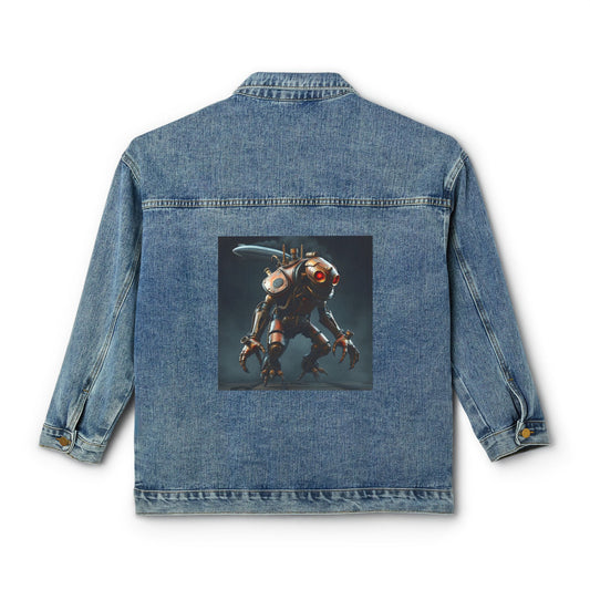 Steampunk Monster Women’s Denim Jacket Sizes S - 2XL