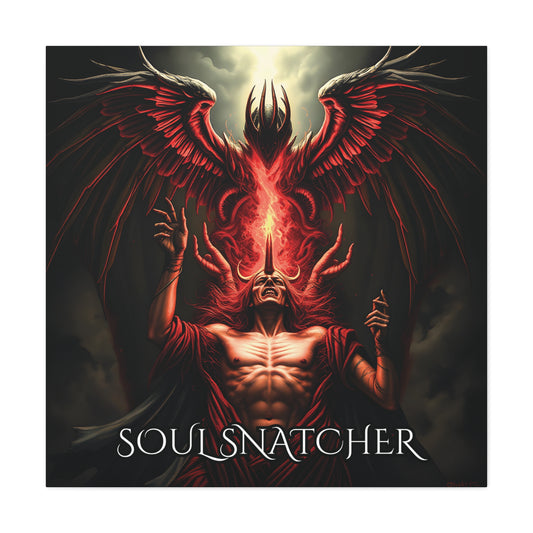 Soul Snatcher Gothic Canvas 36x36 Matte Stretched Wall Art with Mirror Sides