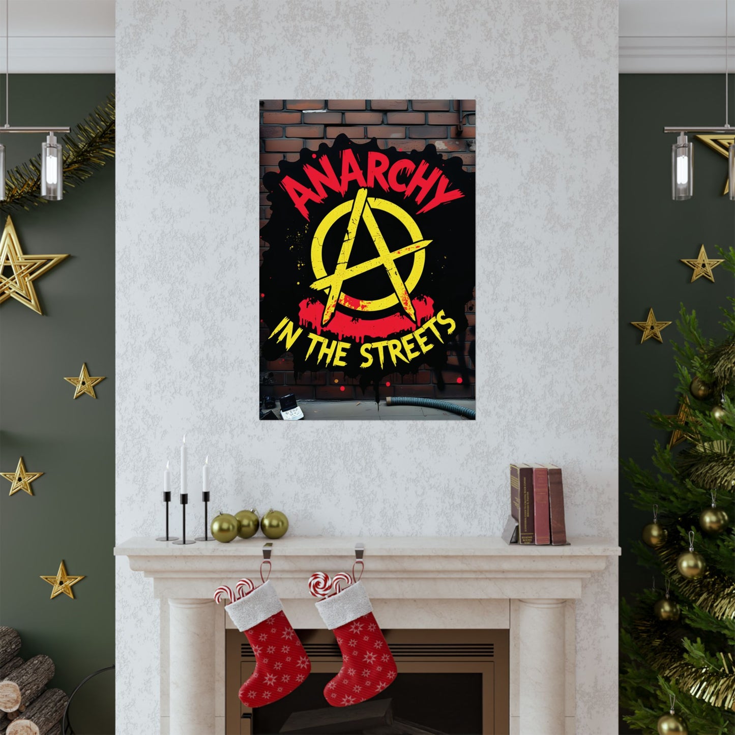 Anarchy in the Streets - Bold Graffiti-Inspired Matte Poster