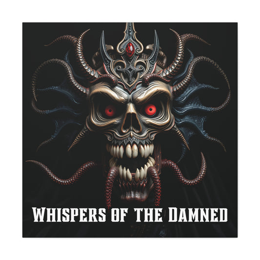 Whispers of the Damned | 36x36 Stretched Canvas Wall Art | Gothic Matte Large Print