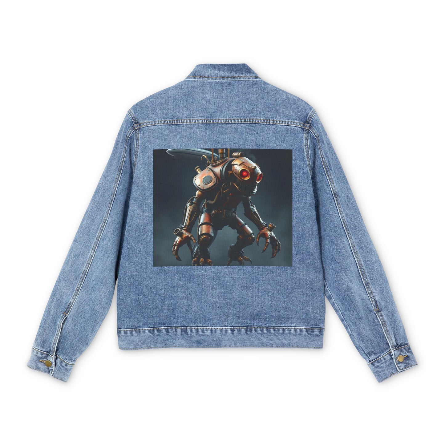 Steampunk Monster Men’s Denim Jacket Sizes S-2XL